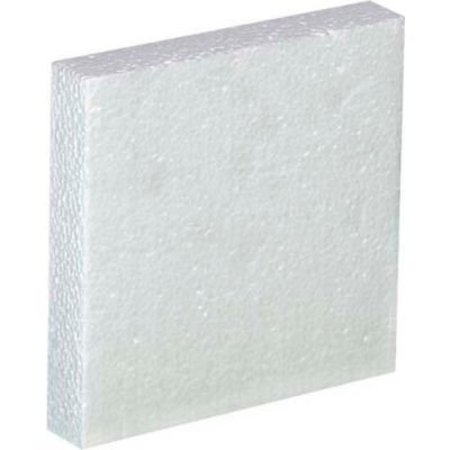 BOX PACKAGING Foam Inserts For 1 Gal. Plastic Jug, 13-1/4"L x 13-1/4"W x 13-1/4"H, White, 48/Pack HAZ1063